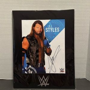 WWE AJ Styles Signed Picture